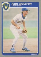 1985 Fleer #588 Paul Molitor Baseball Card