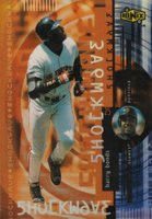 2000 Upper Deck Ionix Shockwave #S6 Barry Bonds Baseball Card