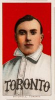 1909 White Borders Cycle 350 #338 Fred Mitchell Toronto Baseball Card