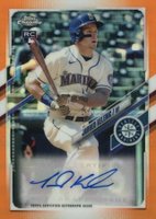 2021 Topps Chrome Update Autographs #JK Jarred Kelenic Orange Refractor Baseball Card