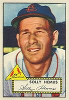 1952 Topps #196 Solly Hemus Baseball Card