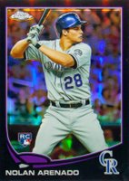 2013 Topps Chrome #78 Nolan Arenado Black Refractor Baseball Card