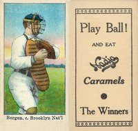 1909 Nadja Caramel # Bill Bergen Baseball Card