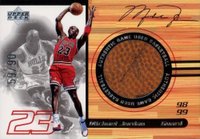 1998 Upper Deck Ovation #BK1 Michael Jordan Game Used Ball Basketball Card