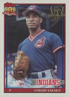 1991 Topps Desert Shield #692 Efrain Valdez Baseball Card