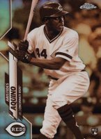 2020 Topps Chrome #111 Aristides Aquino Sepia Refractor Baseball Card