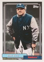2017 Topps Archives #225 Babe Ruth Dark Jacket and Hat Baseball Card