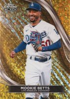 2024 Topps Chrome Black #1 Mookie Betts Gold Mini Diamond Baseball Card