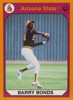 1990 Arizona State Collegiate Collection #7 Barry Bonds Baseball Card