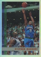 1997 Topps Chrome #13 Stephon Marbury Refractor Basketball Card