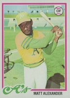 1978 Topps #102 Matt Alexander Baseball Card