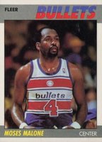 1987 Fleer #69 Moses Malone Basketball Card