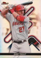2022 Topps Finest #27 Mike Trout Refractor Baseball Card