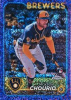 2024 Topps Chrome #161 Jackson Chourio Purple Speckle Refractor Baseball Card