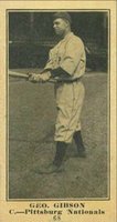 1916 Sporting News & Blank #68 Geo. Gibson Blank Back Baseball Card
