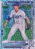 2021 Bowman Draft #BDC180 Carson Williams Chrome-Asia Refractor Baseball Card
