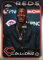 2024 Topps Chrome #44 Elly de La Cruz Variation Baseball Card