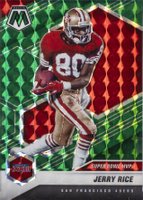2021 Panini Mosaic #295 Jerry Rice Green Mosaic Football Card