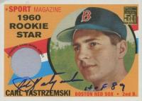 2001 Topps Originals Relic #2 Carl Yastrzemski Baseball Card