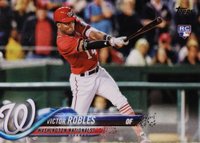 2018 Topps #166 Victor Robles Batting Baseball Card