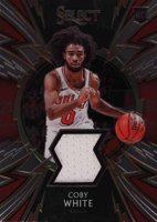 2019 Panini Select Sparks Relic #SPCBW Coby White Basketball Card
