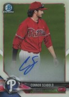 2018 Bowman Chrome Prospects Autographs #BCPACS Connor Seabold Baseball Card