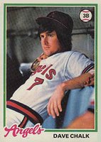 1978 Topps #178 Dave Chalk Baseball Card
