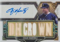2022 Topps Triple Threads Autograph Relics #EM4 Edgar Martinez Baseball Card
