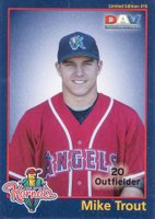 2010 Cedar Rapids Kernels DAV #315 Mike Trout Baseball Card