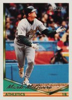 1994 Topps Gold #340 Mark McGwire Baseball Card