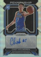 2022 Panini Prizm Rookie Penmanship #RPCHC Chet Holmgren Silver Prizm Basketball Card