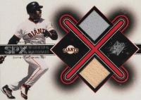 2001 SPx Winning Materials Jersey/Bat #BB2 Barry Bonds Baseball Card