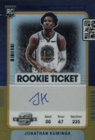 2021 Panini Contenders Optic #140 Jonathan Kuminga Variation-Autograph-Gold Basketball Card