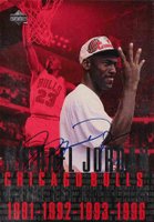 1997 Upper Deck Michael Jordan Championship Journals #A1 Michael Jordan Autograph Basketball Card