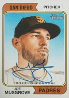 2023 Topps Heritage Real One Autographs #ROAJM Joe Musgrove Baseball Card