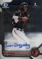 2022 Bowman Chrome Prospect Autographs #CPALG Luis Gonzalez Baseball Card