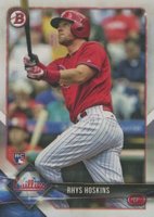 2018 Bowman #10 Rhys Hoskins Baseball Card