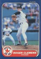 1986 Fleer #345 Roger Clemens Baseball Card