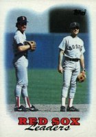1988 Topps #21 Red Sox Leaders Baseball Card
