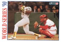 1991 Fleer World Series #4 Rickey Henderson Baseball Card