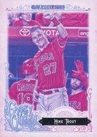 2017 Topps Gypsy Queen #200 Mike Trout Capless-Missing Blackplate Baseball Card