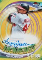 2025 Topps Finest Finest Moments Autographs #FMARJ Reggie Jackson Gold Refractor Baseball Card