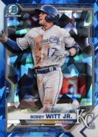 2021 Bowman Sapphire Edition Chrome Prospects #BCP1 Bobby Witt Jr. Baseball Card
