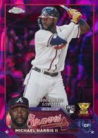 2023 Topps Chrome Update #USC153 Michael Harris II Magenta/Purple Lava Lamp Refractor Baseball Card