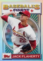 2020 Finest Flashbacks #122 Jack Flaherty Refractor Baseball Card