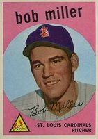1959 Topps #379 Bob Miller Baseball Card