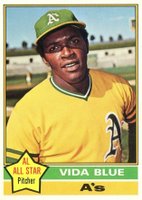 1976 O-Pee-Chee #140 Vida Blue Baseball Card