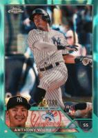 2023 Topps Chrome #4 Anthony Volpe Aqua Lava Refractor Baseball Card