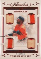 2022 Panini Flawless Showcase Relics #SHYA Yordan Alvarez Ruby Baseball Card
