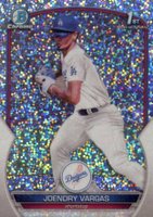2023 Bowman Chrome Prospects #BCP218 Joendry Vargas Speckle Refractor Baseball Card